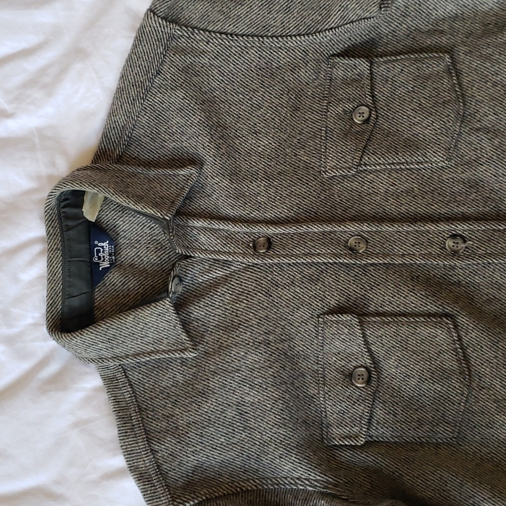 Vintage Woolrich Made in USA Shirt Jacket Shacket Never Shrunk No Holes Wool